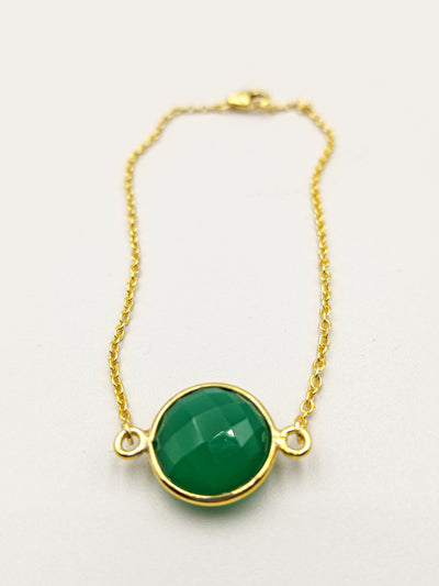 Circular Dyed Emerald - Elsavida