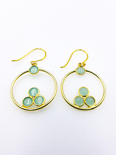 Chinese Jade Hoops - Elsavida