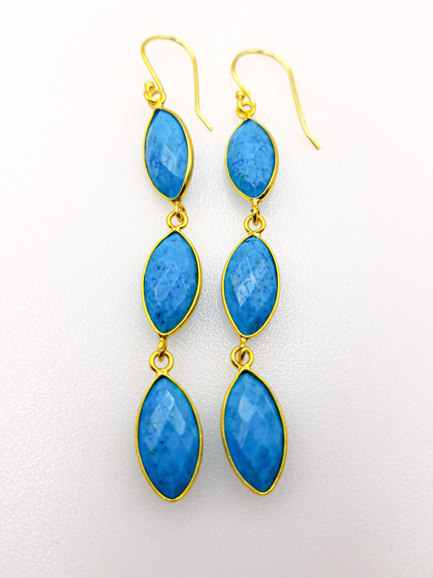 Long Dangling Turquoise - Elsavida