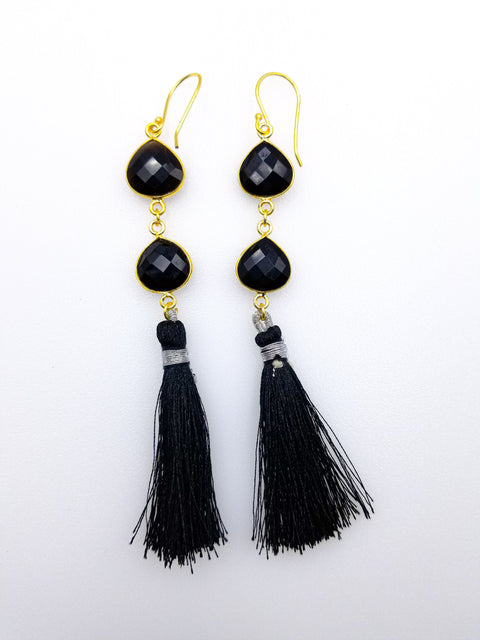 Black Onyx Tassel - Elsavida